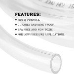 YOUHO 20 Feet PVC- 1/2" ID Clear Vinyl Tubing Food Grade Multipurpose Tube for Beer Line, Kegerator, Wine Making, Aquaponics, Air Hose
