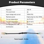 Thermostat Controlled Extension Cord,32°F(0 Degree) Auto On/50°F(10 Degree) Thermostat Controlled Outlet for Heat Cable Controller,Compatible with Any Outdoor Thermostat Plug Outlet