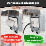 Thermostat Controlled Extension Cord,32°F(0 Degree) Auto On/50°F(10 Degree) Thermostat Controlled Outlet for Heat Cable Controller,Compatible with Any Outdoor Thermostat Plug Outlet