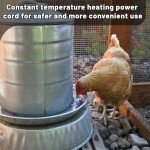 Thermostat Controlled Extension Cord,32°F(0 Degree) Auto On/50°F(10 Degree) Thermostat Controlled Outlet for Heat Cable Controller,Compatible with Any Outdoor Thermostat Plug Outlet