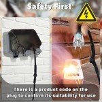 Thermostat Controlled Extension Cord,32°F(0 Degree) Auto On/50°F(10 Degree) Thermostat Controlled Outlet for Heat Cable Controller,Compatible with Any Outdoor Thermostat Plug Outlet