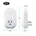 Thermostatically Controlled Outlet, Plug-in Freeze Protection Thermostat for 120V Pipe Heating Cables, Automatically Turn On at 35°F and Off at 48°F