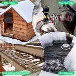 Thermostatically Controlled Outlet, Plug-in Freeze Protection Thermostat for 120V Pipe Heating Cables, Automatically Turn On at 35°F and Off at 48°F