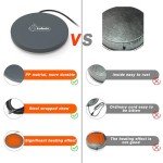 Lxheir Chicken Water Heater, 13'' Heated Base for Metal Plastic Poultry Founts Waterer 3-5 Gallons, Poultry Water Heater Base for Chicken Turkey Goose Duck Pigeon Drinker in Winter Grey