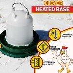 My Favorite Chicken Chicken Water Heater and Deicer - Electric Poultry Waterer for Winter - Portable Design, Freeze Proof Chicken Supplies for Outdoor Use - Water Heater and Warmer for Outside