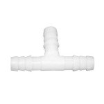 JoyTube Plastic 1/2" ID Hose Barb Fittings, Equal Barbed Tee Pipe Connectors 3 Way Joint Splicer Mender Union Adapter for Boat Aquarium, Pack of 6