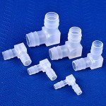 JoyTube Plastic 1/2” Hose ID 90 Degree Elbow Barb Fitting, 6 Pcs Equal Barbed Joint Splicer Mender Adapter Union Adapter for Boat Aquarium