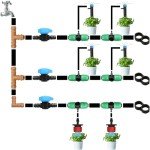 Gardrip Drip Irrigation 1/2" Barbed Valve: 12 Pack in-Line Ball Shut Off Valve 16mm for 1/2 Inch and 5/8 Inch Irrigation Tubing (.570 to .620 ID) for Drip Line Tape System