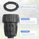 6PCS 1/2 Inch Drip Irrigation Tubing Faucet Adapter 3/4 Inch Female Pipe Thread to 1/2 Inch Drip Irrigation Tubing Adapter 3/4 Inch Faucet Connector Garden Hose Adapter