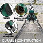 Garden Hose Splitter 2 Way - Water Hose Splitter with Long Handle Garden Hose Shut off Valve Double Y Connector Faucet Splitter Hose Connector