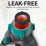 Garden Hose Splitter 2 Way - Water Hose Splitter with Long Handle Garden Hose Shut off Valve Double Y Connector Faucet Splitter Hose Connector