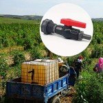 Da by Rain Barrel Spigot Faucet Kit PVC Bulkhead Fitting with Ball Valve and Garden Hose Adapter Barb 16mm(5/8") OD and Stainless Steel Pipe Clamps and Thread Seal Tape(Kit fits 16mm ID hose)