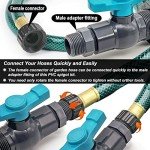 Rain Barrel Spigot Kit with a Hole Saw Include PVC Bulkhead Fitting Ball Valve Thread Seal Tape and Garden Hose Male Threaded Adapter(1" Male) for 1" Female Threaded Connector(1 inch)