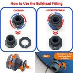 Rain Barrel Spigot Kit with a Hole Saw Include PVC Bulkhead Fitting Ball Valve Thread Seal Tape and Garden Hose Male Threaded Adapter(1" Male) for 1" Female Threaded Connector(1 inch)