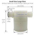 Water Float Valve, Water Level Control Water Tank Traditional Float Valve Upgrade 2 PCS(3/4", side inlet)