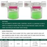 Transparency Water Float Valve, Water Level Control Water Tank Traditional Float Valve Upgrade (3/4“ SIDE)