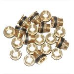Joywayus 1/2" Female 3/4" Male Soild Brass Water Tank Connector Theaded Bulkhead Fitting With 2 Rubber Rings Stablizing