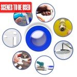 D-NYX 1 Roll 1/2 Inch(W) X 520 Inches(L) Teflon Tape,Water Pipe Sealing Tape,Plumbing Tape,Plumbers Tape,PTFE Tape,Sealing Tape,Sealant Tape,Thread Seal Tape for Shower Head,Duct Tape,White