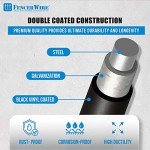 Fencer Wire 14 Gauge Black Vinyl Coated Welded Wire Mesh Size 1 inch by 1 inch (4 ft. x 50 ft.)