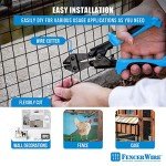 Fencer Wire 14 Gauge Hardware Cloth, Black Vinyl Coated Welded Wire Mesh, Chicken Coop Wire Fence, 1 Inch x 1 Inch Grid (48 Inch x 50 ft.)