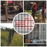 Fencer Wire 16 Gauge Black Vinyl Coated Welded Wire Mesh Size 0.5 inch by 1 inch (3 ft. x 50 ft.)