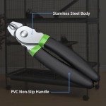 AMWAY Hog Ring Pliers Kit with 300pcs 3/4inch Galvanized Steel Hog Rings, Professional Interior Exterior Decoration Installation Tool for Nailing,Car Cushions,Fences,Pet Cages,Wire Mesh