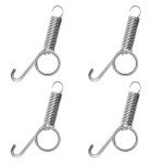4Pcs Spring Cage Latch Door Spring Latch Hook for Rabbit Cages Metal Finger Spring Latch Hook for Fixing Small Animal, Dog, Cat, Parrot, Guinea Pig