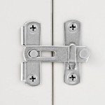 INIRET 4 Packs Barn Door Latches，1.89” x 1.89” Brushed Nickel Stainless Steel Small pet cage flip Door Latch Bi-fold Door Lock,Sliding Door Antique Lock Gate Latches Wine Cabinet Closet Door Latches