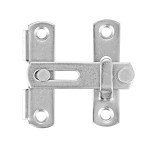 INIRET 4 Packs Barn Door Latches，1.89” x 1.89” Brushed Nickel Stainless Steel Small pet cage flip Door Latch Bi-fold Door Lock,Sliding Door Antique Lock Gate Latches Wine Cabinet Closet Door Latches