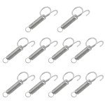 Cheerock 10pcs Spring Latch Hook for Cat Bird Cage, Pet Cage Door Spring Latch Lock, Rabbit Cages Door Spring Latch Hook, Pet Cage Door Fixing Compatible with Large Bird Parrot Cat