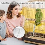 Hotop 20 Pieces Spring Door Latch for Rabbit Cages Metal Finger Hook Fixing Pet Wire Cage Birds Bunny Rodents Guinea Pig Hamster Parrot Hedgehog (3.35 x 0.9 Inch)