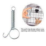 12PCS Spring Latch Finger Door Hook Latch Metal Pet Door Latch for Small Animal Rabbit Bird Cat Parrot Spring Hook