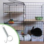 12PCS Spring Latch Finger Door Hook Latch Metal Pet Door Latch for Small Animal Rabbit Bird Cat Parrot Spring Hook