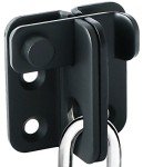 Alise Flip Latch Gate Latches Slide Bolt Latch Safety Door Lock Catch for Barn Cabinet Pet Cage Garden Bathroom Garage Window Sliding Door,MS3001-B Stainless Steel Matte Black