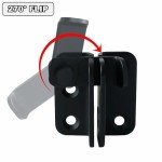 Alise Flip Latch Gate Latches Slide Bolt Latch Safety Door Lock Catch for Barn Cabinet Pet Cage Garden Bathroom Garage Window Sliding Door,MS3001-B Stainless Steel Matte Black