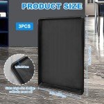 Hlimior 3Pcs Extra Large Auto Oil Drip Pan- 35.4 x 24 x1.6 Inches Oil Drip Tray for Under Car Plastic Oil Tray,Oil Catch Pan Replacement Tray to Keep Garage Floor Show Room Driveway Safe and Clean