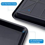 3 Pcs Extra Large Oil Drip Pan,35.4 x 24 x1.5 In Auto Drip Tray Oil Change Drain Pan for Under Car Plastic Drip Tray, Fridges, Washing Machines to Keep Floor Safe and Clean With 2 Pairs of Gloves