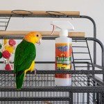 Absolutely Clean Amazing Bird Cage Cleaner and Deodorizer - Just Spray/Wipe - Safely & Easily Removes Bird Messes Quickly and Easily - Made in The US 16oz (Pack of 2)
