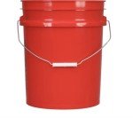 House Naturals 5 Gallon Food Grade BPA Free, Made in USA pail Plastic Bucket with Screw On Air tight Double Gasket lid, (Pack of 3)