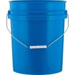 House Naturals 5 Gallon Food Grade BPA Free, Made in USA pail Plastic Bucket with Screw On Air tight Double Gasket lid, (Pack of 3)