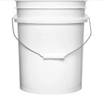 House Naturals 5 Gallon Food Grade BPA Free, Made in USA pail Plastic Bucket with Screw On Air tight Double Gasket lid, (Pack of 3)