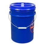 5 Gallon Bucket with Gamma Seal Screw on Airtight Lid, Food Grade Storage, Premium HPDE Plastic, BPA Free, Durable 90 Mil All Purpose Pail, Made in USA. 1 Count