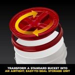 Gamma2 Seal Lid Combo 3pk: Red, White & Blue; Made in USA, Fits a 3.5 to 7 Gallon Bucket