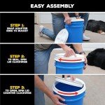 Gamma2 Seal Lid Combo 3pk: Red, White & Blue; Made in USA, Fits a 3.5 to 7 Gallon Bucket