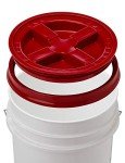 5 Gallon Red Gamma Seal Lid | 2 Pack