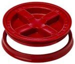 5 Gallon Red Gamma Seal Lid | 2 Pack