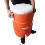 Igloo 5 Gallon Cooler with Seat Lid in Orange