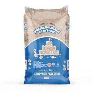 Sandpiper 25 Pound Premium Grade Multi-Use Play Sand with Chemical Free Formula for Sandboxes, Pet Areas, Pavers, and Walking Stones