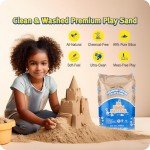 Sandpiper 25 Pound Premium Grade Multi-Use Play Sand with Chemical Free Formula for Sandboxes, Pet Areas, Pavers, and Walking Stones
