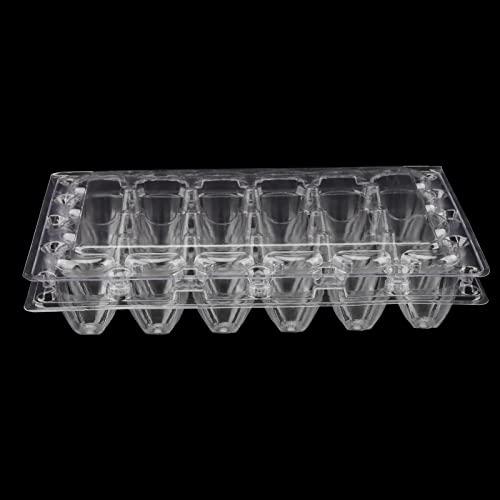24-Grid Clear Quail Egg Cartons - 100 PCS